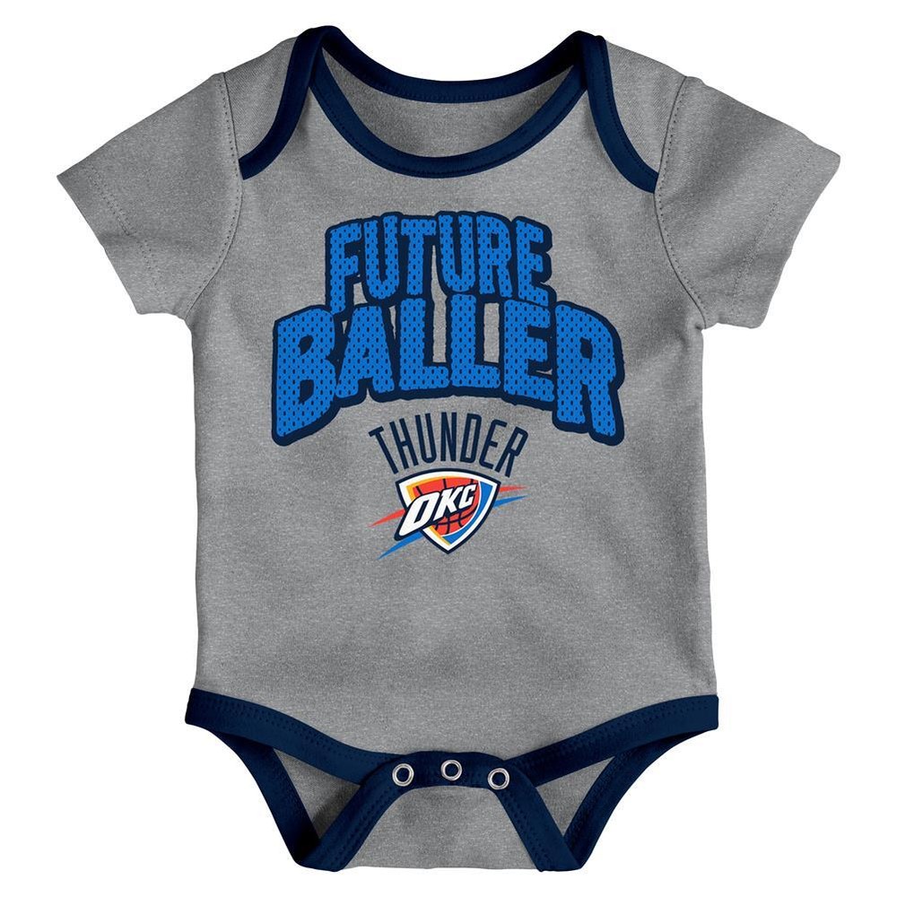 Oklahoma City Thunder Infant Creeper Set Lil Tailgater 3 Pack