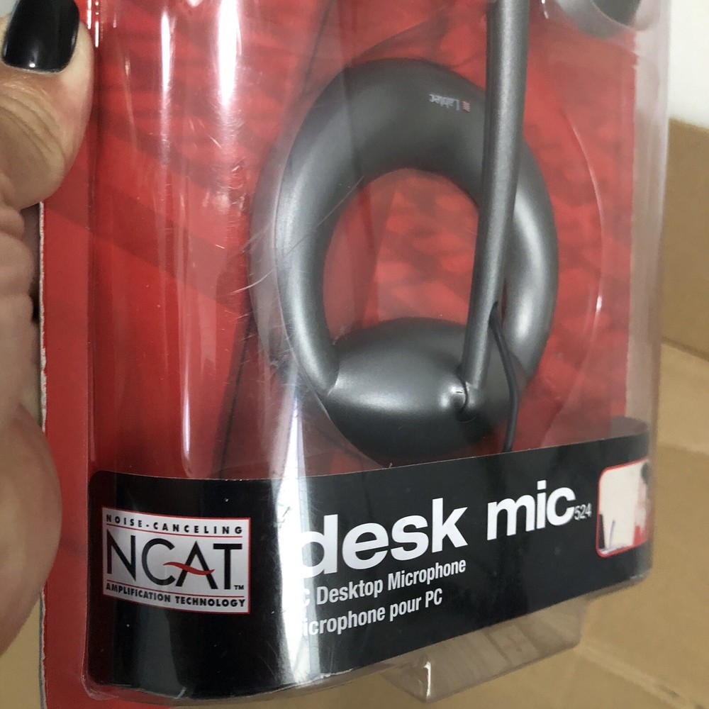 NEW SEALED Labtec Desk Mic 524 Desktop Microphone - New in package.