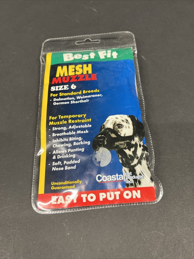 Coastal Pet Best Fit Mesh Dog Muzzle - Size 6