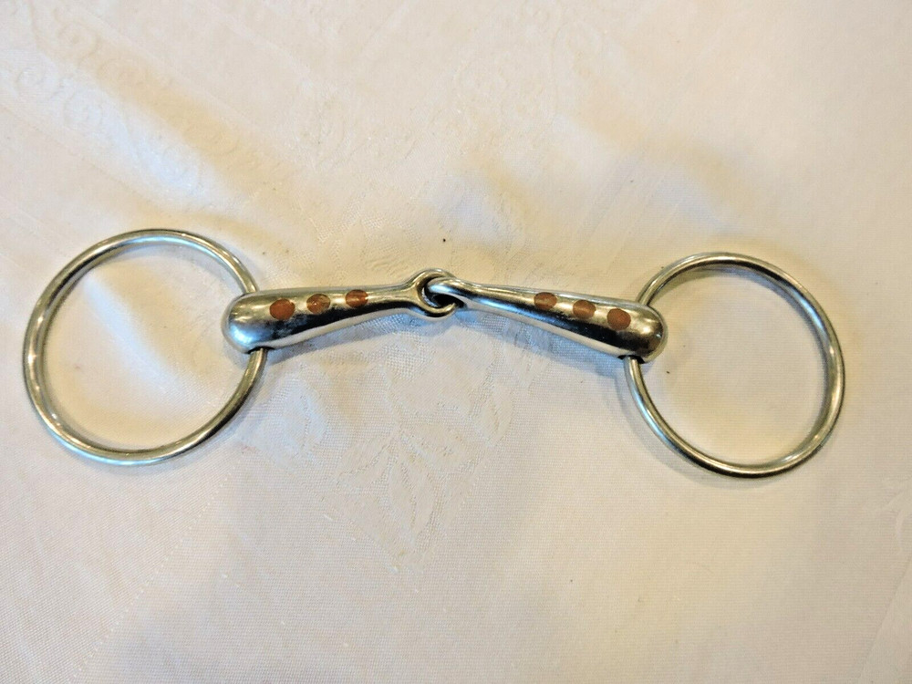 5" O-ring Snaffle Bit with COPPER inlay