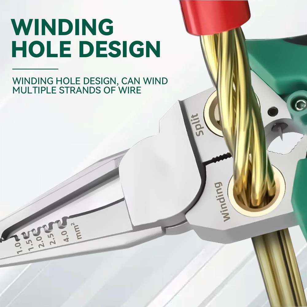 8 In 1 Wire Stripper With Voltage Tester, Multi-Function Electric Wire Stripp...