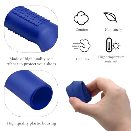 2PCS Motorcycle Rubber Gear Shift Lever Shoe Protector, Universal Anti Blue