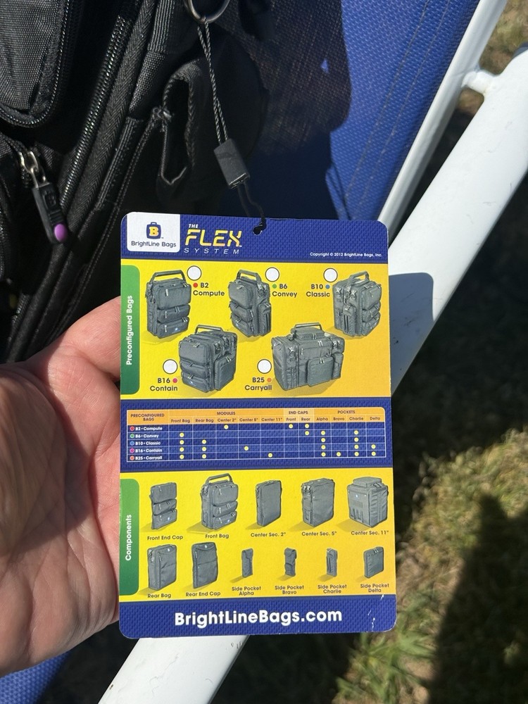 BOSE Brightline B2 Compute Black Flex Pocket Modular Flight Bag