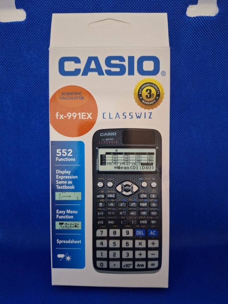 Casio Fx-991ex Classwiz Advanced Engineering Scientific Calculator 552 Function