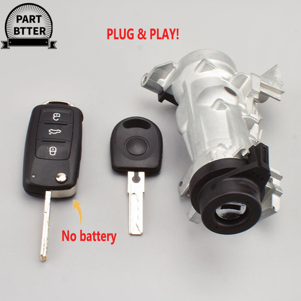 Programmed IGNITION SWITCH LOCK FOR VW JETTA 06-18 W/REMOTE Control KEY SHELL