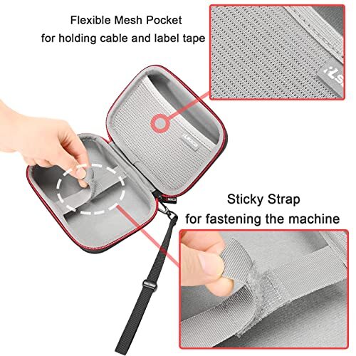 Carrying Case for NIIMBOT D11/D110/Phome mo D30 Label Maker Machine Compatibl...