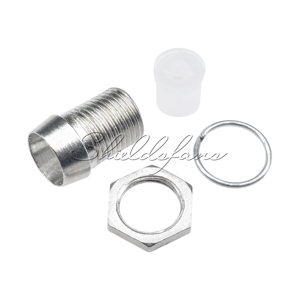 5pcs 5MM Chrome Metal Silver Bezel LED Holder Panel Display Mount Base Rubber