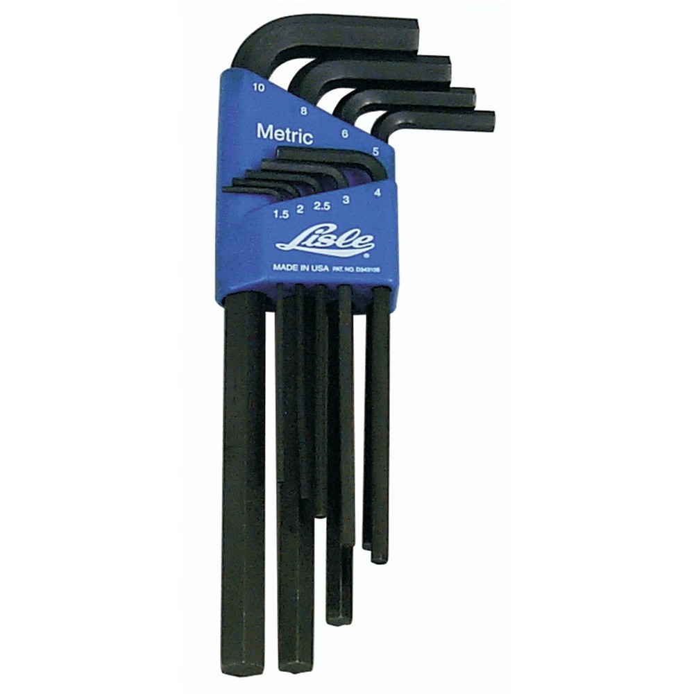 Lisle HEX KEY SET 9 PC METRIC LONG 1.5-10MM