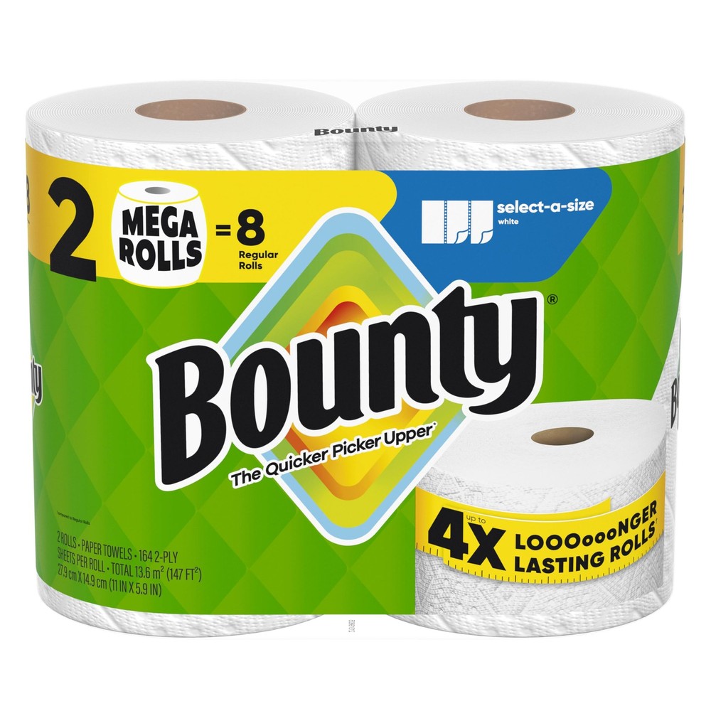 Select-A-Size Paper Towels White 2 Mega Rolls = 8 Regular Rolls