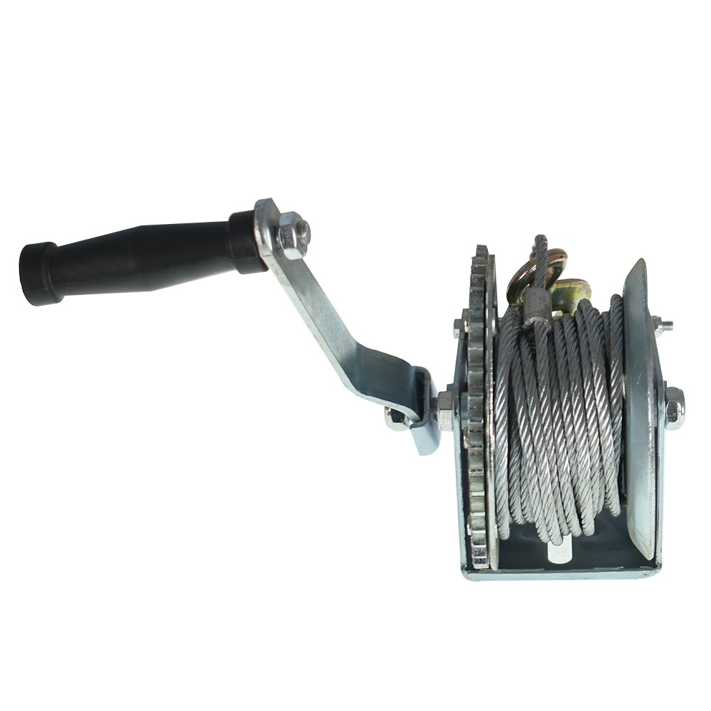Adjustable Two-Way Hand Winch Boat Winch 1500 Lbs With 10m (32FT) Cable Winch