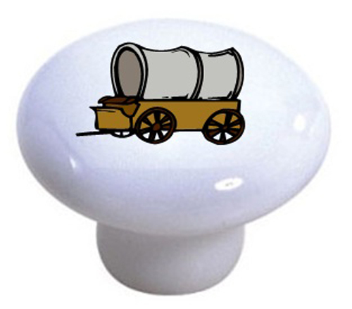COVERED Wagon CABINET Dresser DRAWER Pull KNOB