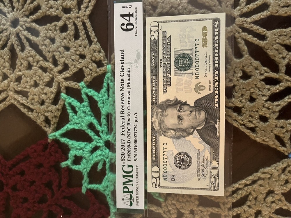 2017 Federal Reserve Note Cleveland 20$ Bill