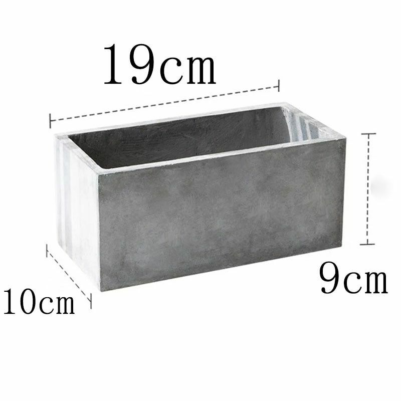 Rectangular Concrete Planter Mold Garden Plant Planting Cement Container Moulds