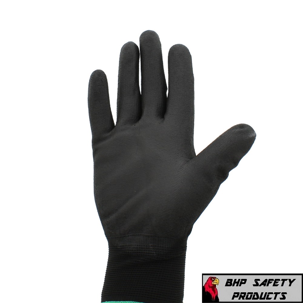 POLYURETHANE COATED NYLON WORK GLOVES MEDIUM GLOBAL GLOVE PUG17-M (6 DOZEN)