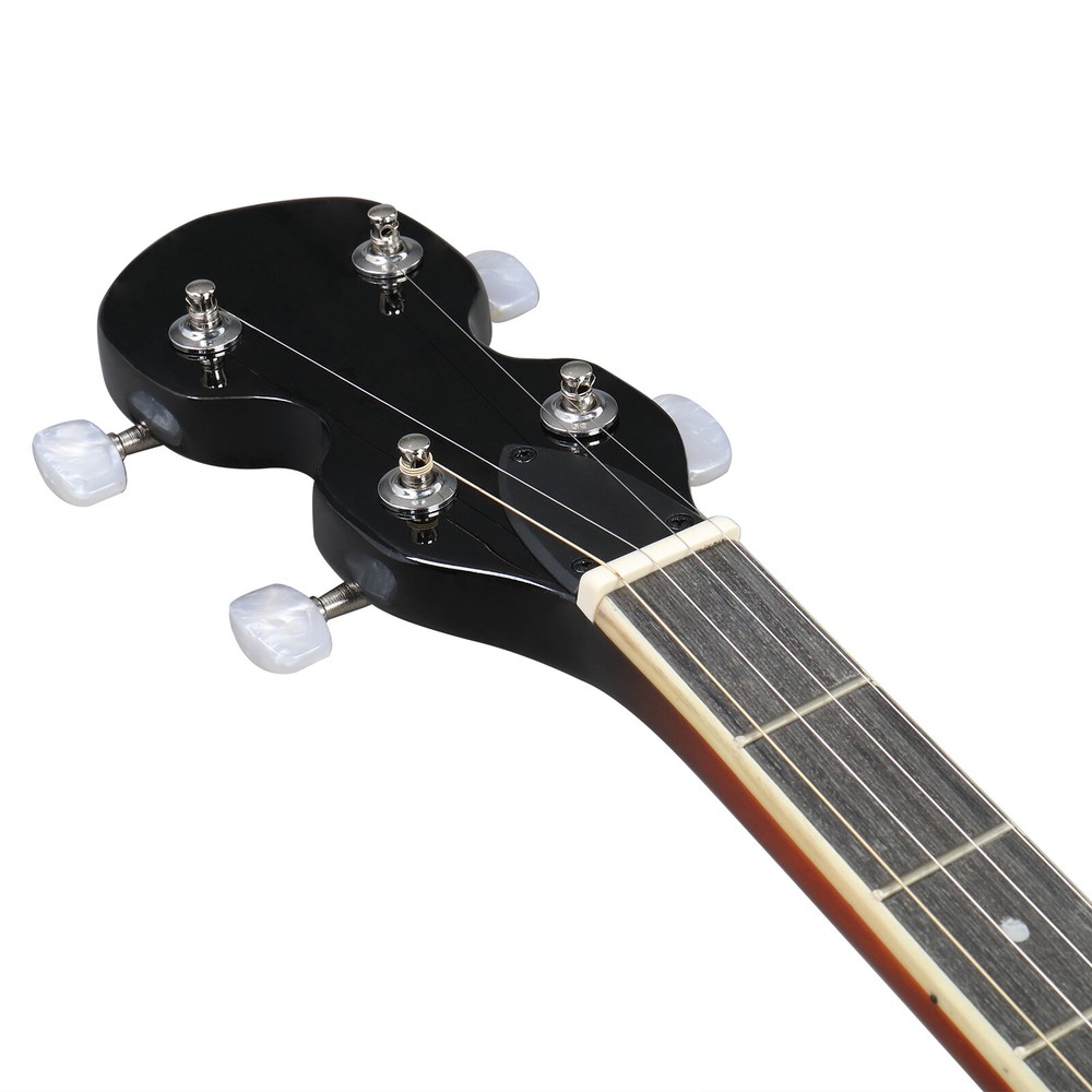 Full Size 5 String Right Handed Banjos Set with Closed Solid Sapele Back