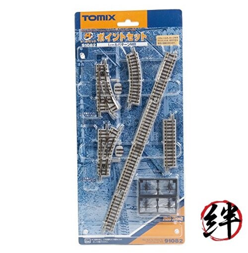TOMIX N Gauge Mini Rail Set Point Set MB Pattern 91082 Railway Model Rail Set