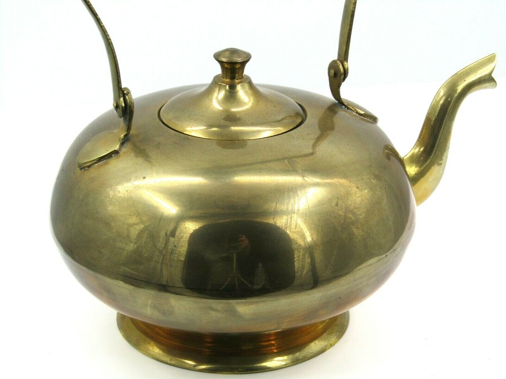 Brass Vintage Tea-kettle Pot 8" home Décor