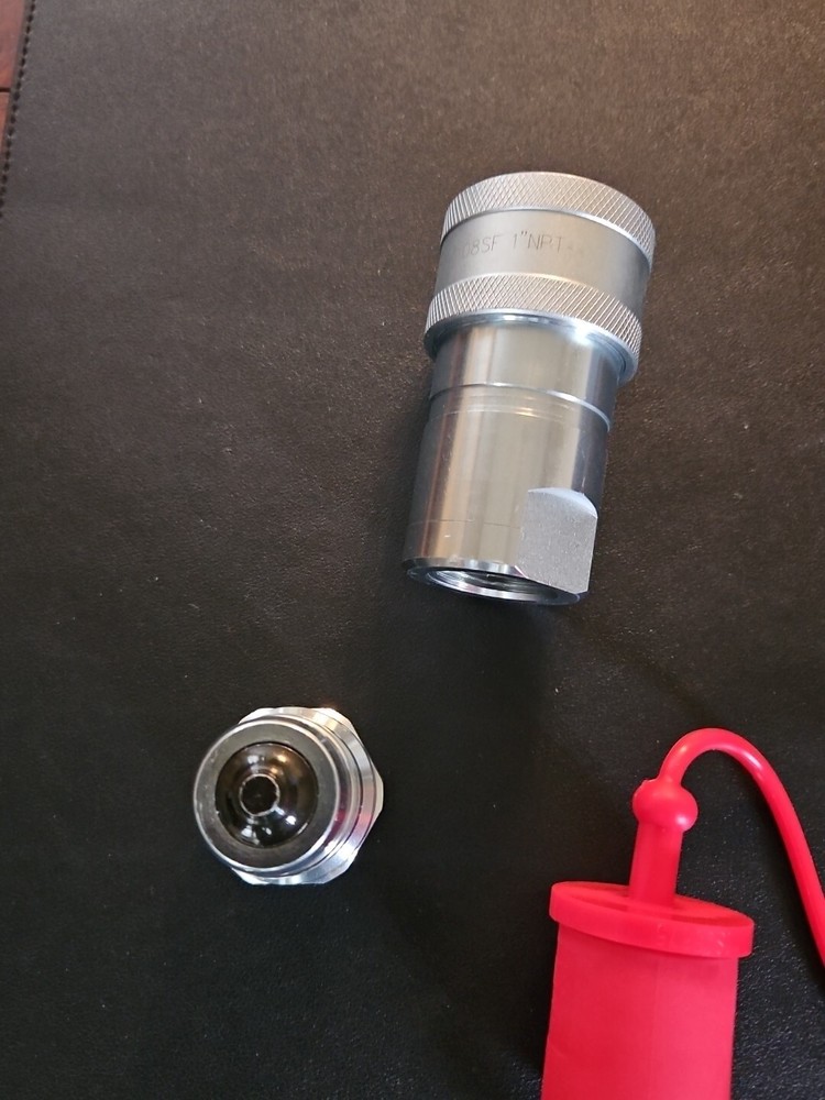 1-Set 1' Ag ISO5675 Hydraulic Quick Connect Tractor Coupling Poppet Valve
