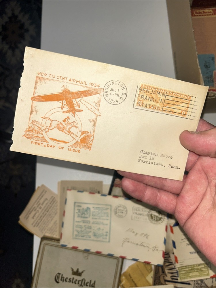 C19 Winged Globe 6c Airmail FDC 1934 - Planty #4