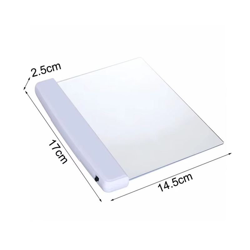LED Flat Panel Night Reading Light USB Rechargeable Eye Care Lamp