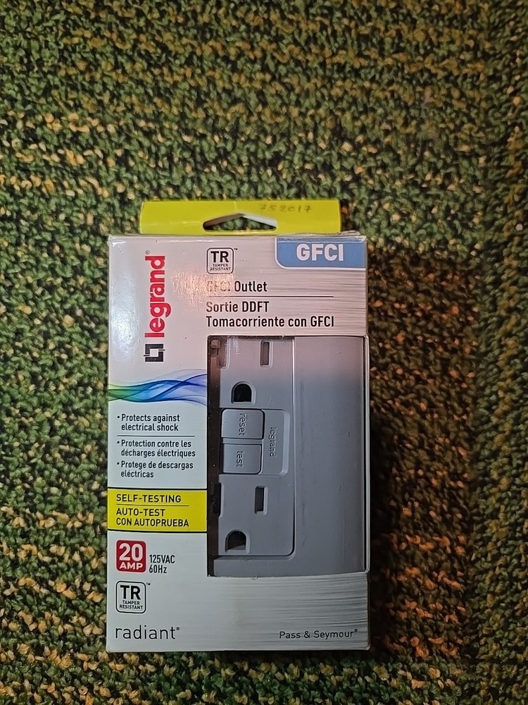 2097trgrycc4 legrand gfci 20amp Self-testing