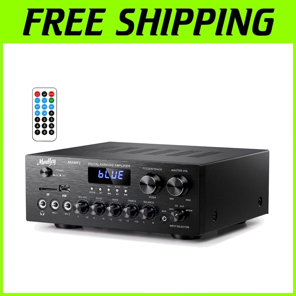 LED Display Stereo Receiver with Bluetooth 5.0 Technology