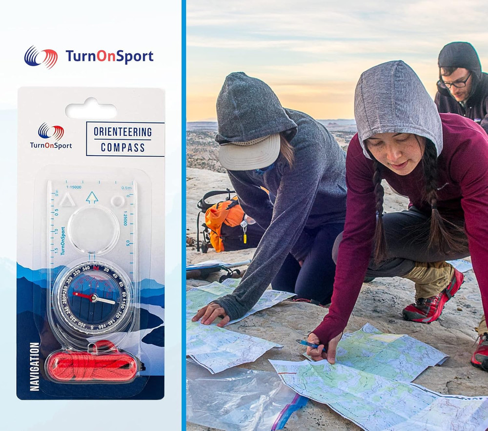 Orienteering Compass - Hiking Backpacking Compass | Advanced Scout Compass Campi
