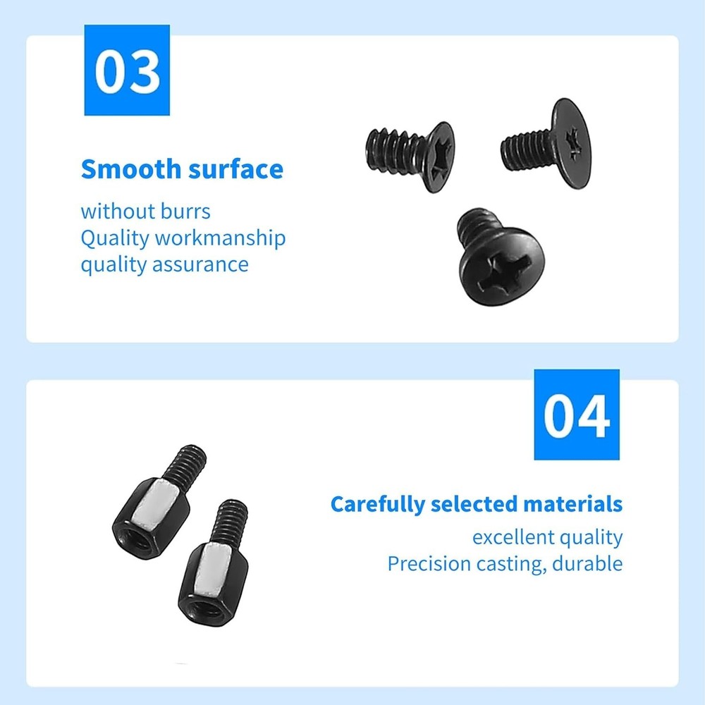 Versatile 420-Piece Computer Standoff and Screw Set - Rust-Resistant & Durable