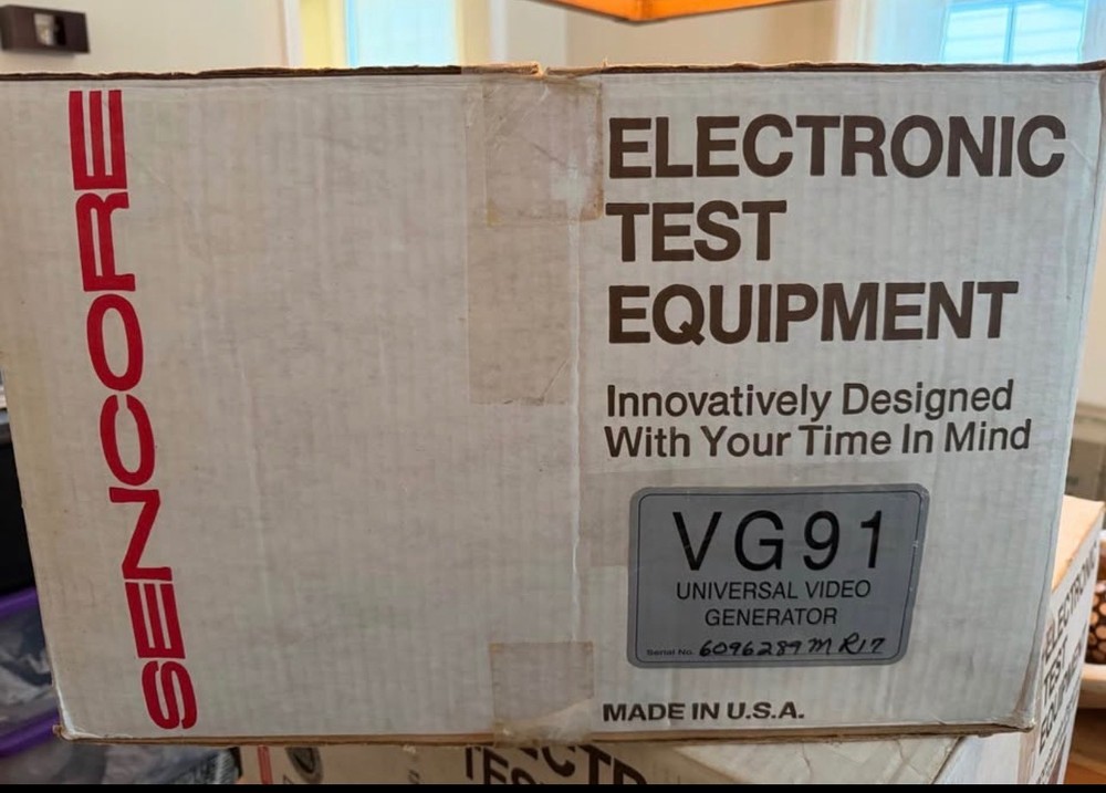 Universal Video Generator: Sencore VG91