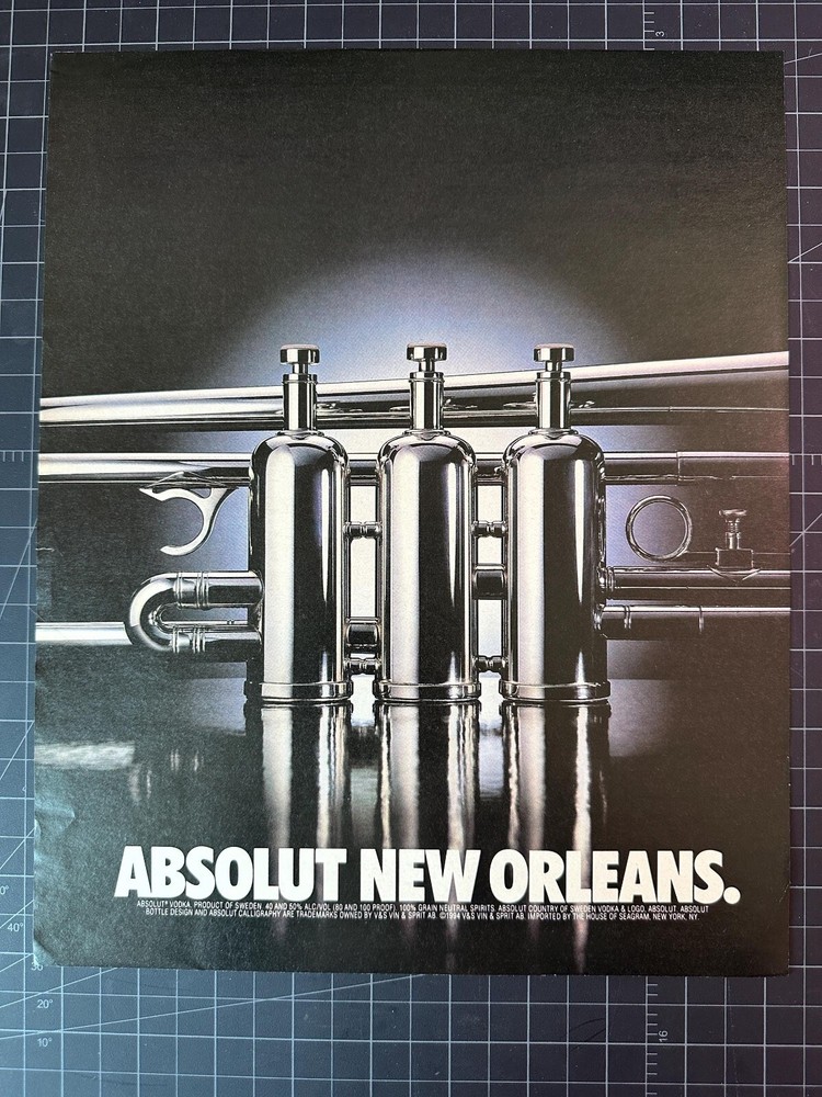 Vintage 1990s Absolut Vodka Print Ad