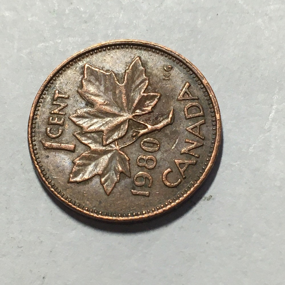 1980 CANADA ONE CENT COIN