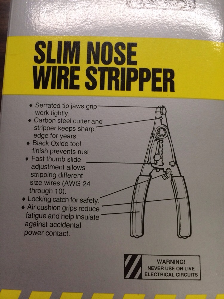 Slim Nose Wire Stripper