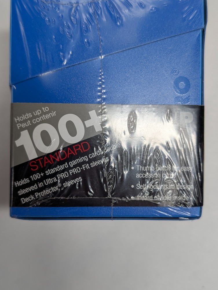 Ultra Pro Eclipse 100+ Deck Box with Locking Lid & Divider - Blue
