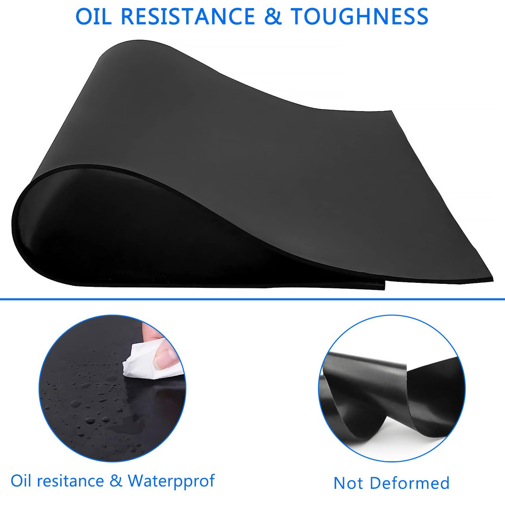 Solid Rubber Strips Rolls, 1/4" Thick X 1" Wide X 48" Long Neoprene Rubber Sheet