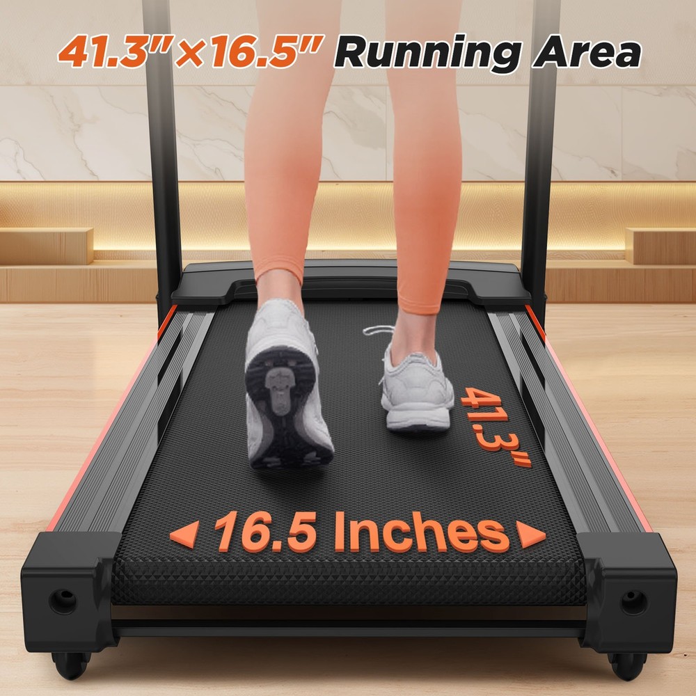 15% Auto Incline Treadmills 400LBS Heavy Duty Capacity 3.25HP Folding DOAD