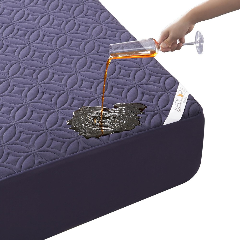 BEDLORE Waterproof Mattress Protector, King Size Mattress Pad with Deep Pocke...