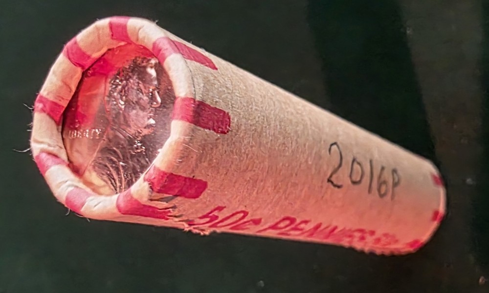 2016 P LINCOLN SHIELD CENT ROLL 50 COINS UNCIRCULATED