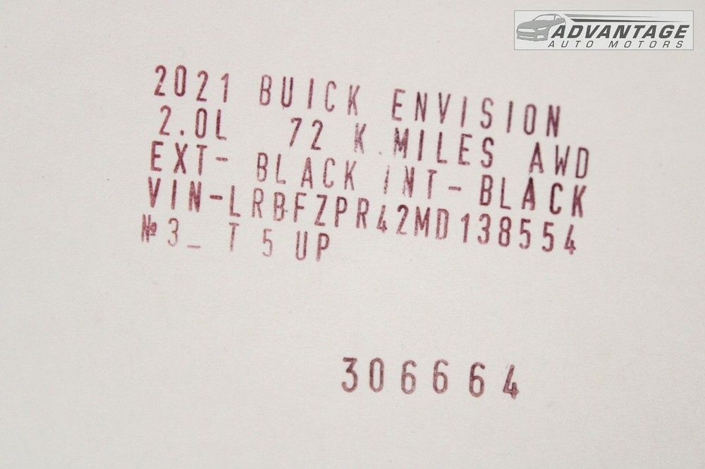 2021 BUICK ENVISION FRONT WINDSHIELD INTERIOR VIEW CAMERA BRACKET HOLDER OEM