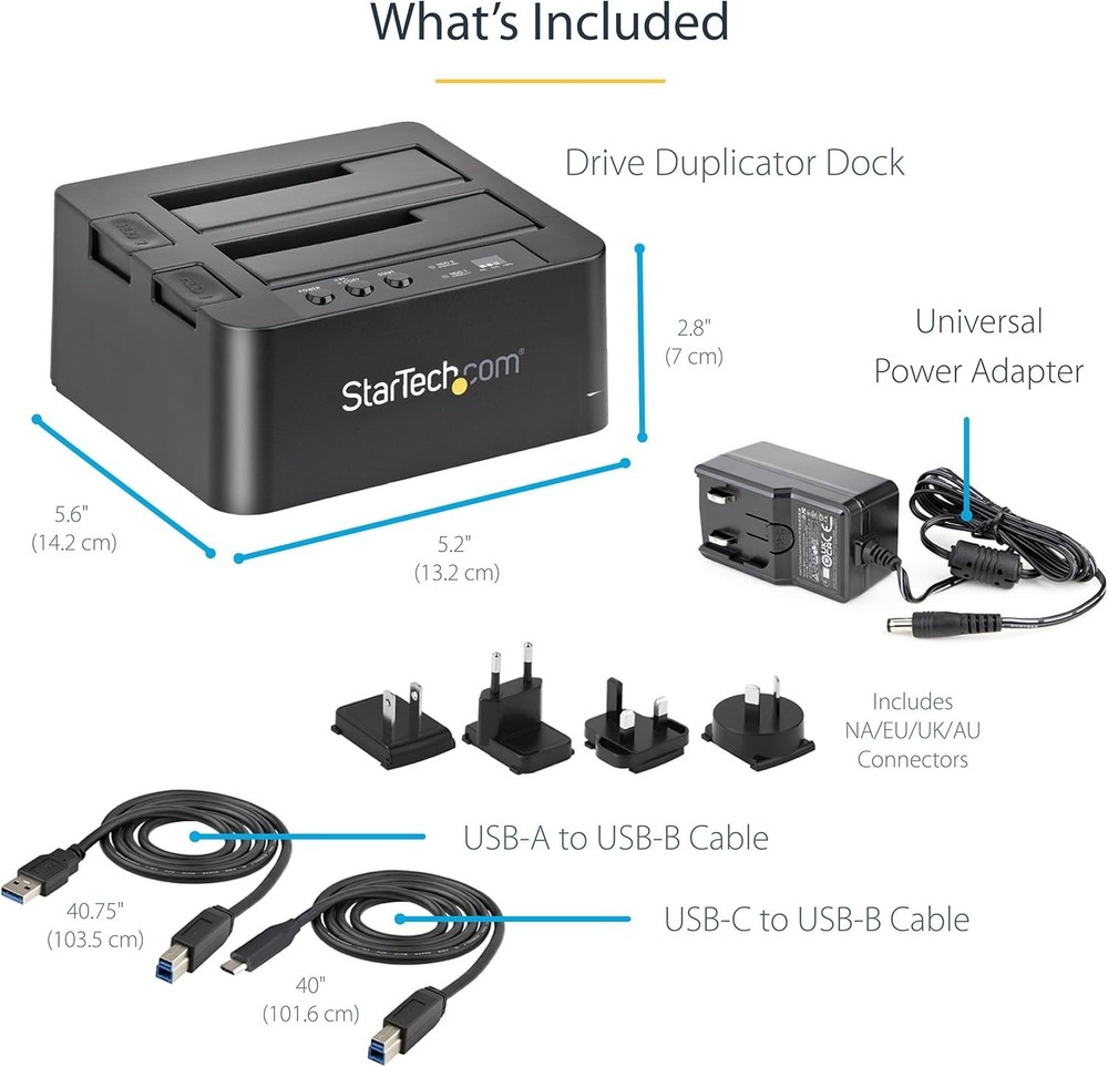 Dual Bay Hard Drive Duplicator & SATA Docking Station