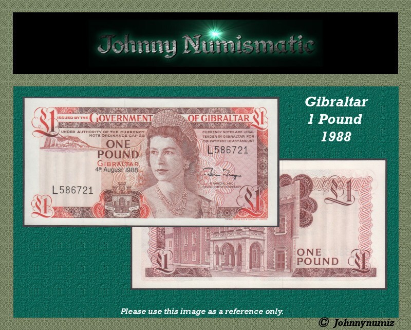 Gibraltar 1 Pound 1988 UNC