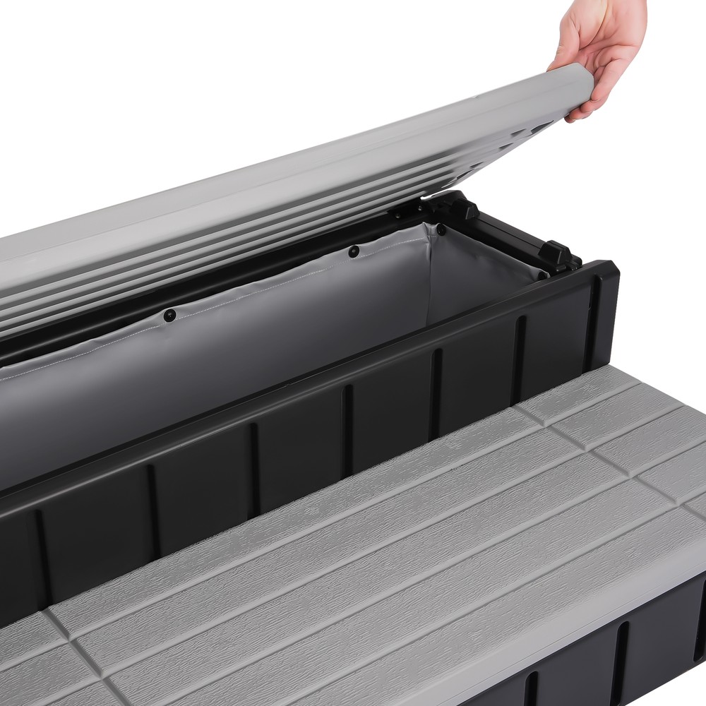 2-Step 36" Patio Spa Hot Tub Step Slip-Resistant Surface W/ Compartment Storage