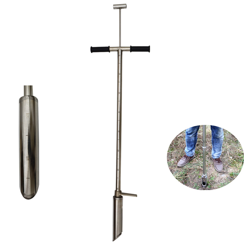 40'' Soil Sampler Probe Stainless Steel Soil Test Probe Dia. 2'' Soil Sampling