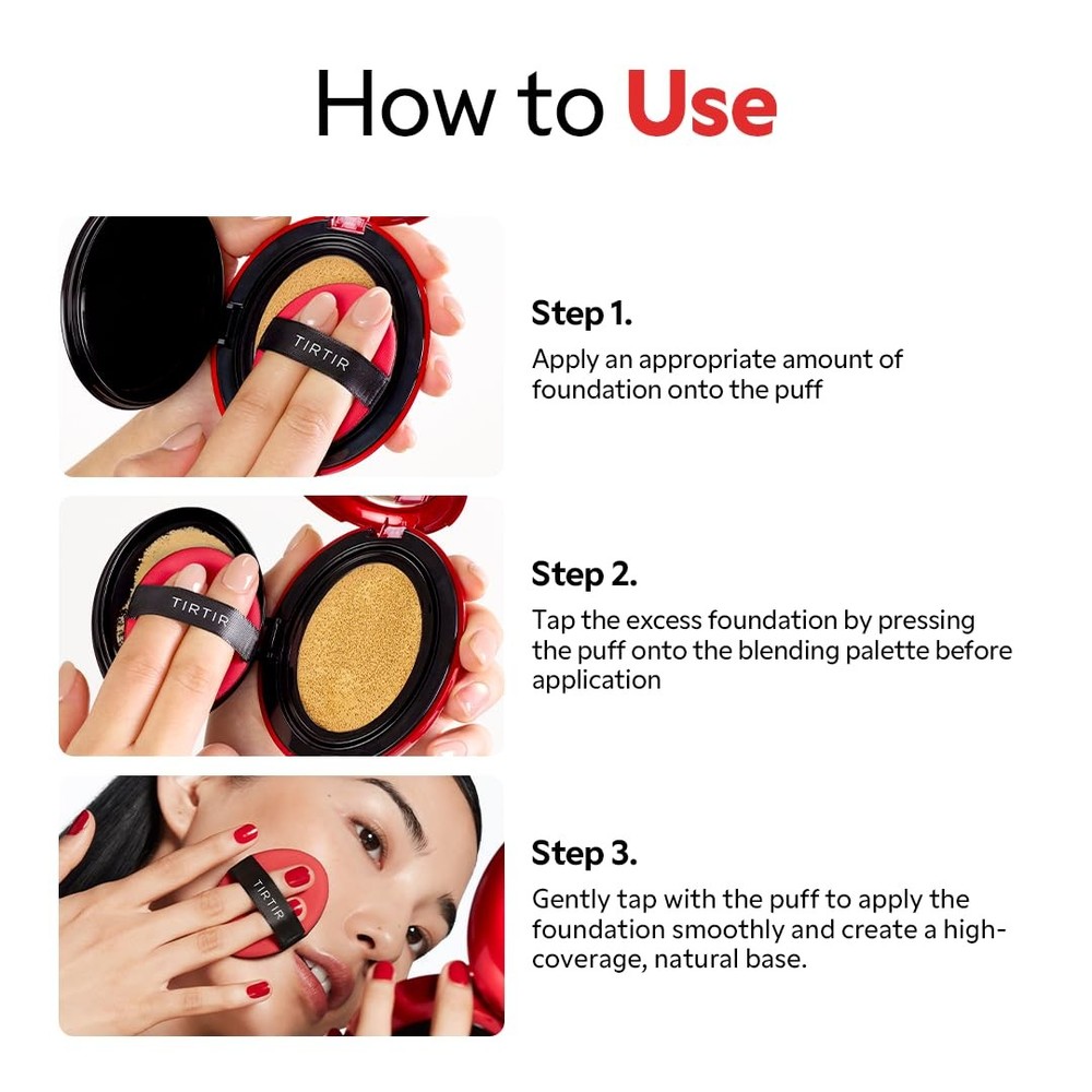 TIRTIR Soft-shell Cushion Puff 5ea