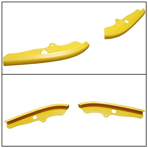 Front Bumper Lip Splitter Protector Replacement for 2015-2024 Model 1 Yellow