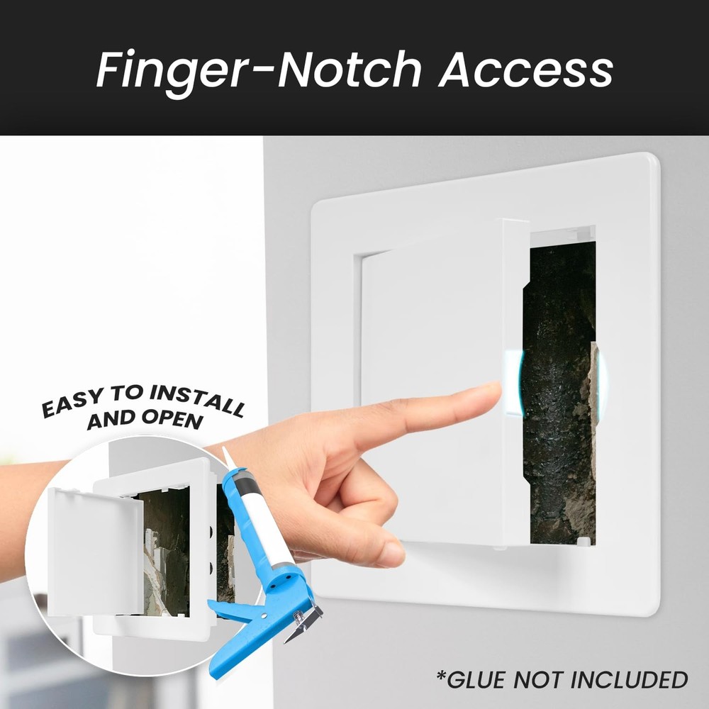 4 x 8 Access Panel for Drywall and Ceiling – White ABS Plastic Door Panel, Wall