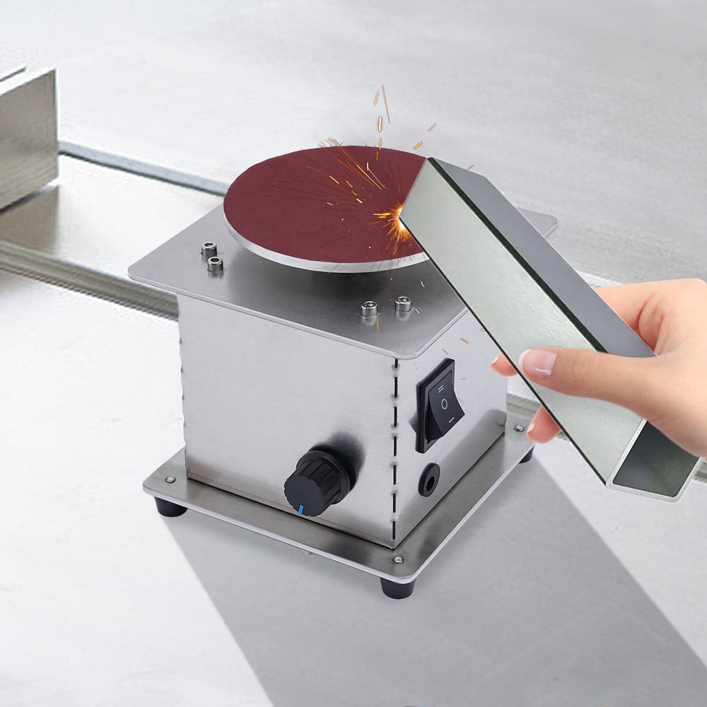 4inch Mini Electric Disc Sander Machine Edge Sharpener Bench Polisher Tools Kits