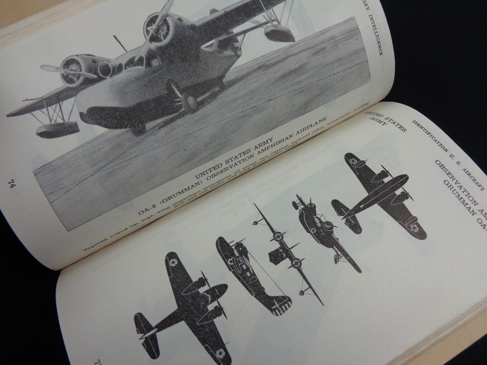 WW2 US WAR DEPT GUIDE "MILITARY INTELLIGENCE" (US Govt AIRCRAFT IDENTIFICATION)