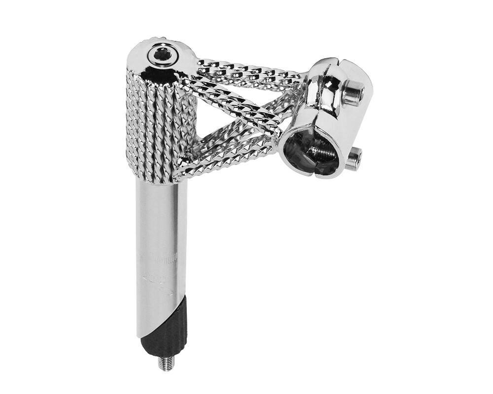 Quad Twisted Lowrider Stem 22.2mm Chrome.