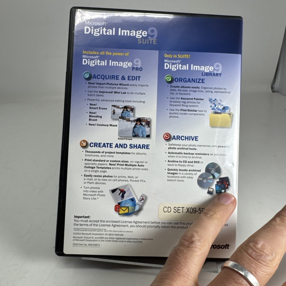 microsoft digital image suite 9 MINT Discs