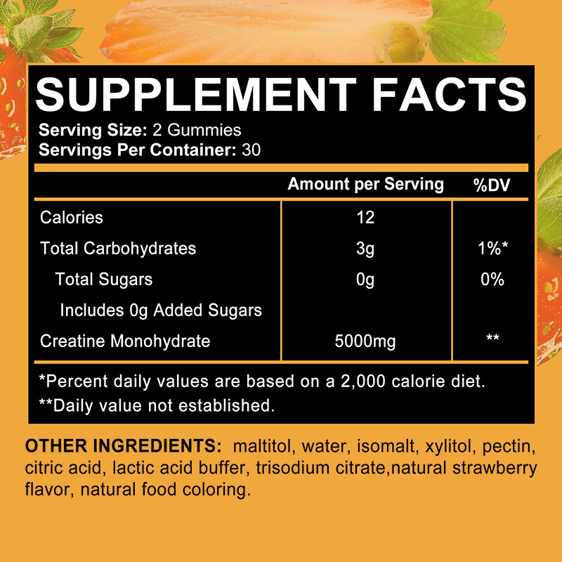 Creatine Monohydrate 5 g Boost Brain Function + Build Muscle